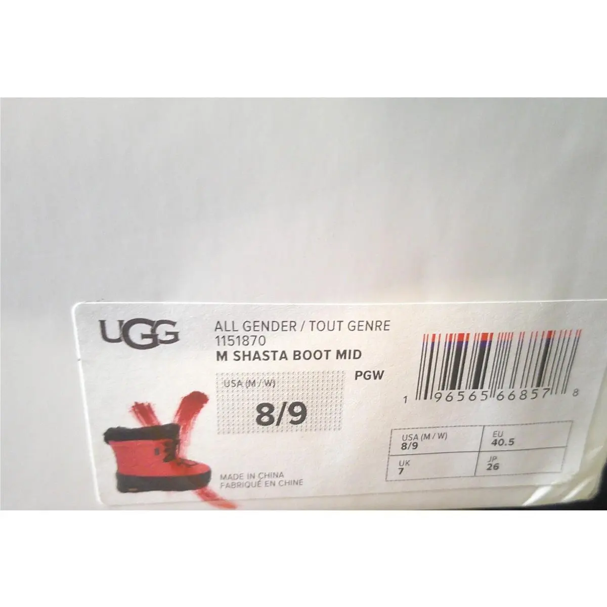 UGG shoes - UGG SHASTA - SHASTA - Black 4