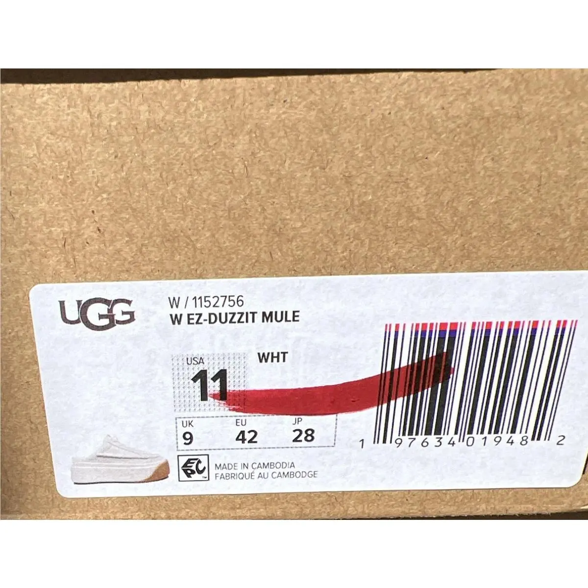 UGG shoes - UGG EZ-DUZZIT - White 4