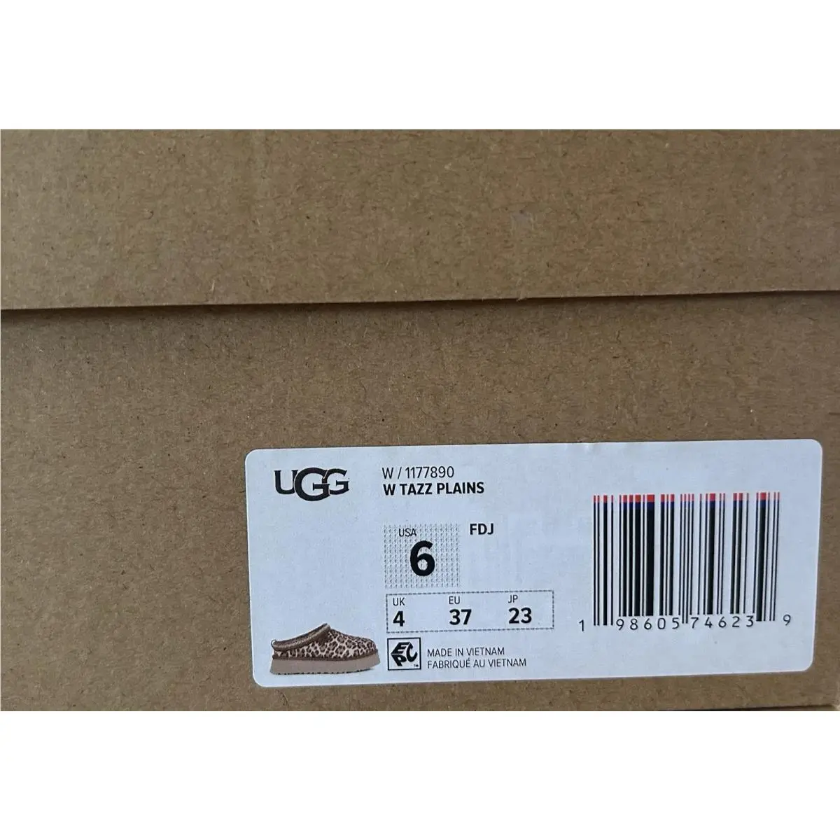 UGG shoes - UGG Tazz Plains - Tazz Plains - Felicity Leopard Jasmine (UPC: 198605746239) 4