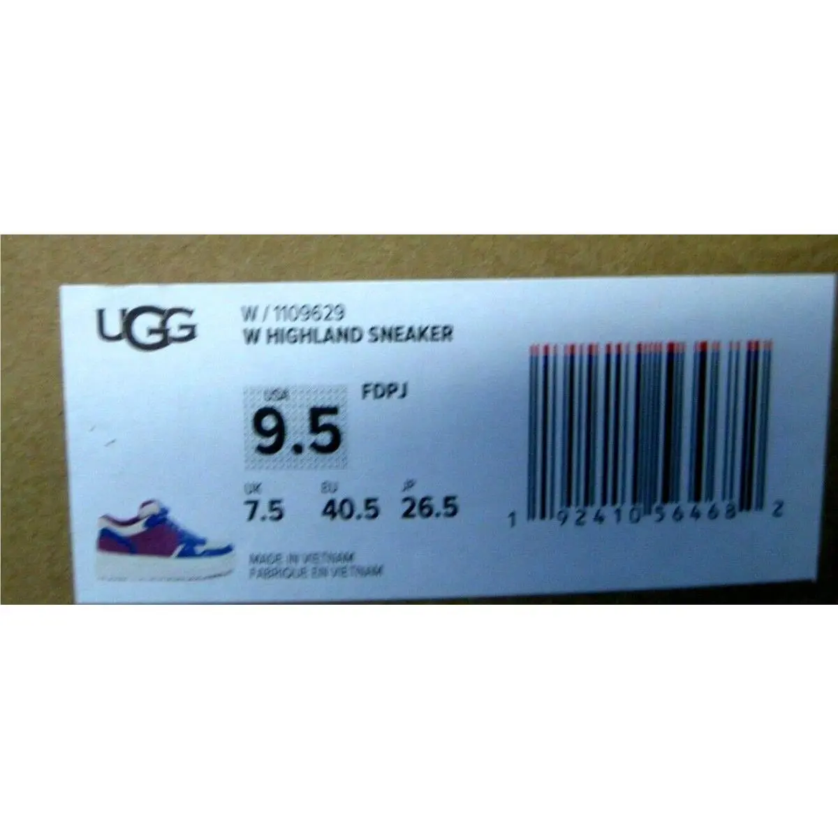 UGG shoes - FUCHSIA / DEEP PERIWINKLE / JASMINE 4
