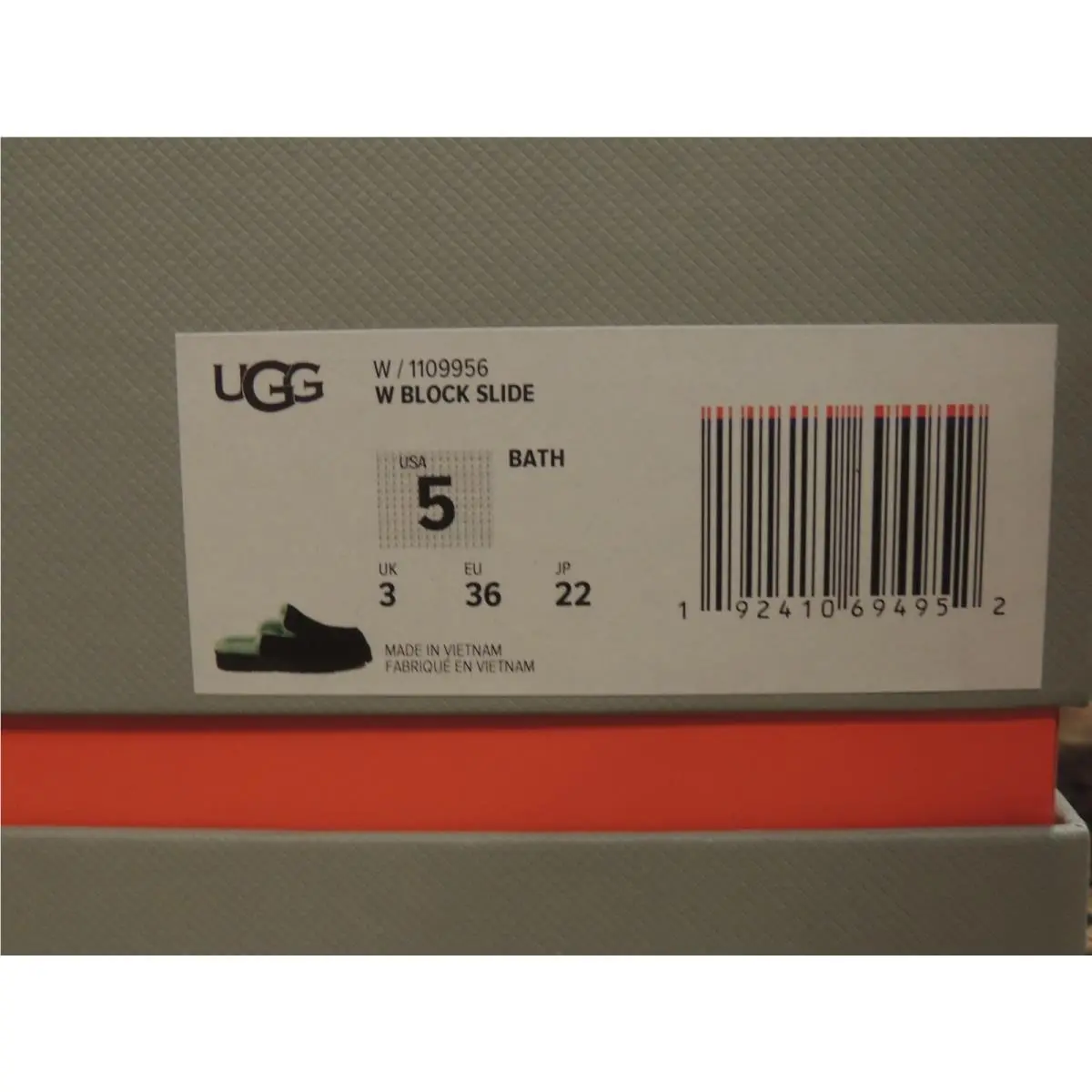 UGG shoes - UGG x Eckhaus Latta Block Slide - Black (UPC: 192410694952) 4