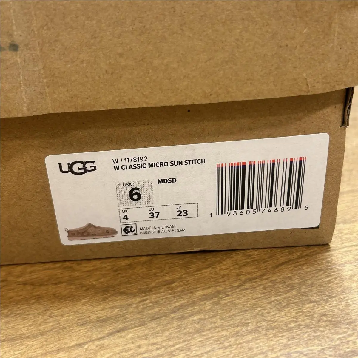 UGG shoes - UGG Classic Micro Sun Stitch - Beige 2