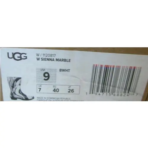 UGG shoes - UGG SIENNA MARBLE - SIENNA MARBLE - Black /White 4