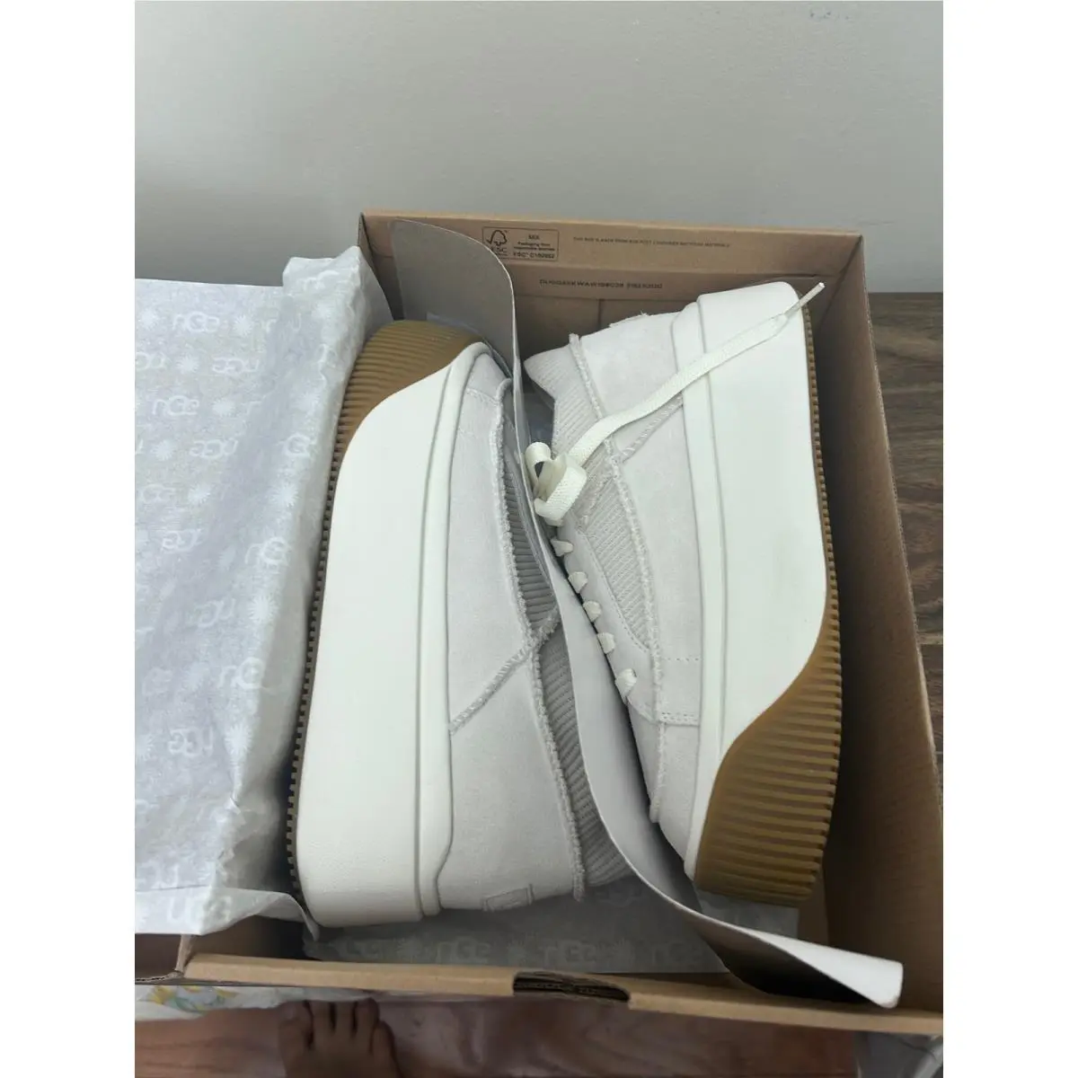 UGG shoes - W EZ-Duzzit Lace - Lace - White 0