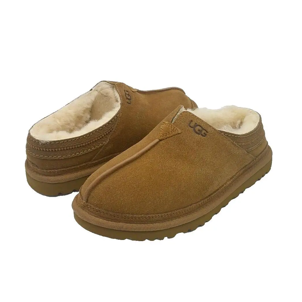 Ugg Neuman Men Slipper Suede Chestnut US 9 /uk 8 /eu 42 /jp 27 by UGG