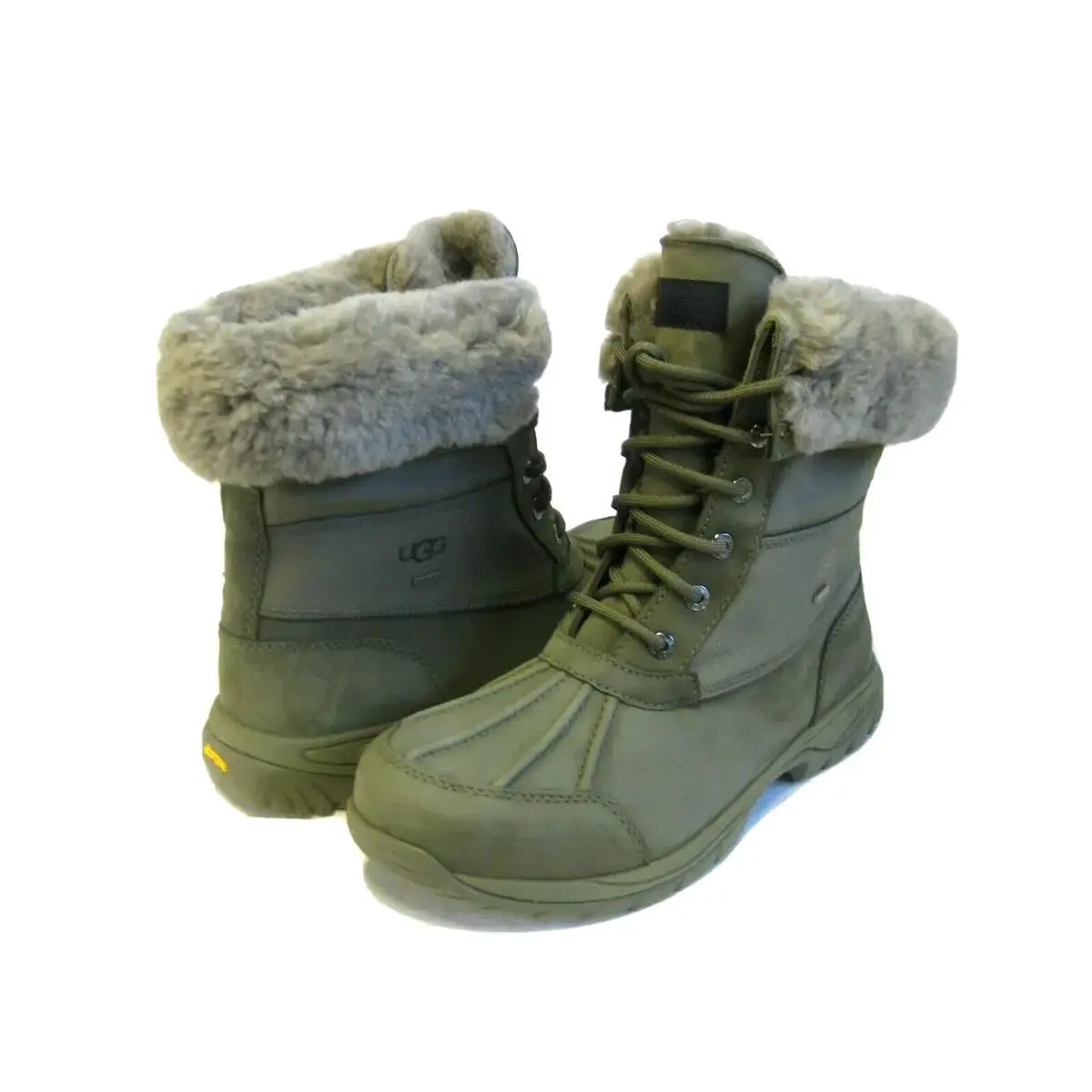 Ugg Butte Mono Men Winter Boots Leathe Moss Green US 10 /uk 9/ EU 43 by UGG
