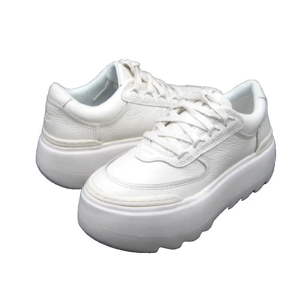 Ugg Marin Mega Lace Women Shoes Leather Bright White US 10 /uk 8 /eu 41 by UGG
