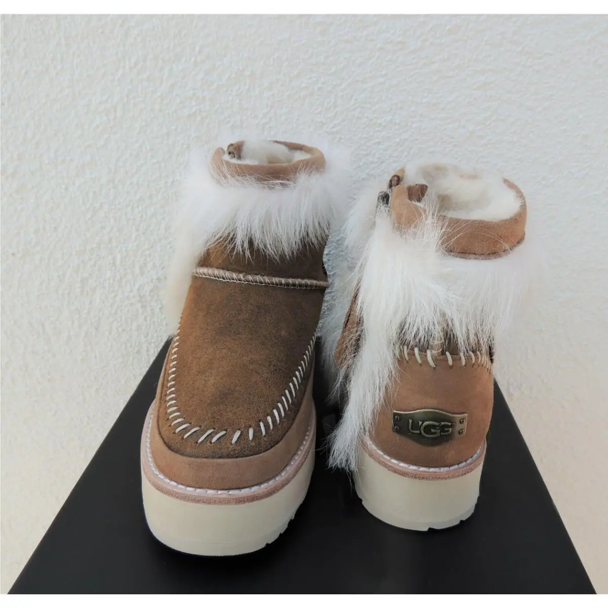 UGG shoes - UGG Fluff Punk Boot - Fluff Punk Boot - Chestnut (UPC: 192410197453) 3