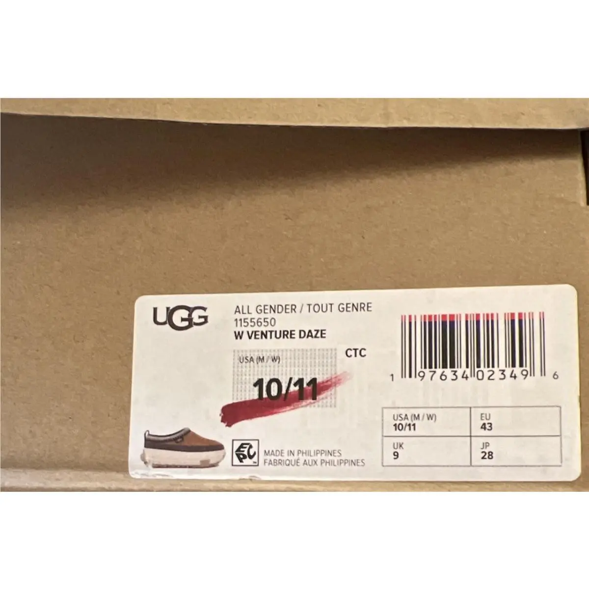 UGG shoes - UGG VENTURE DAZE - VENTURE DAZE - Chestnut /Ceramic 4