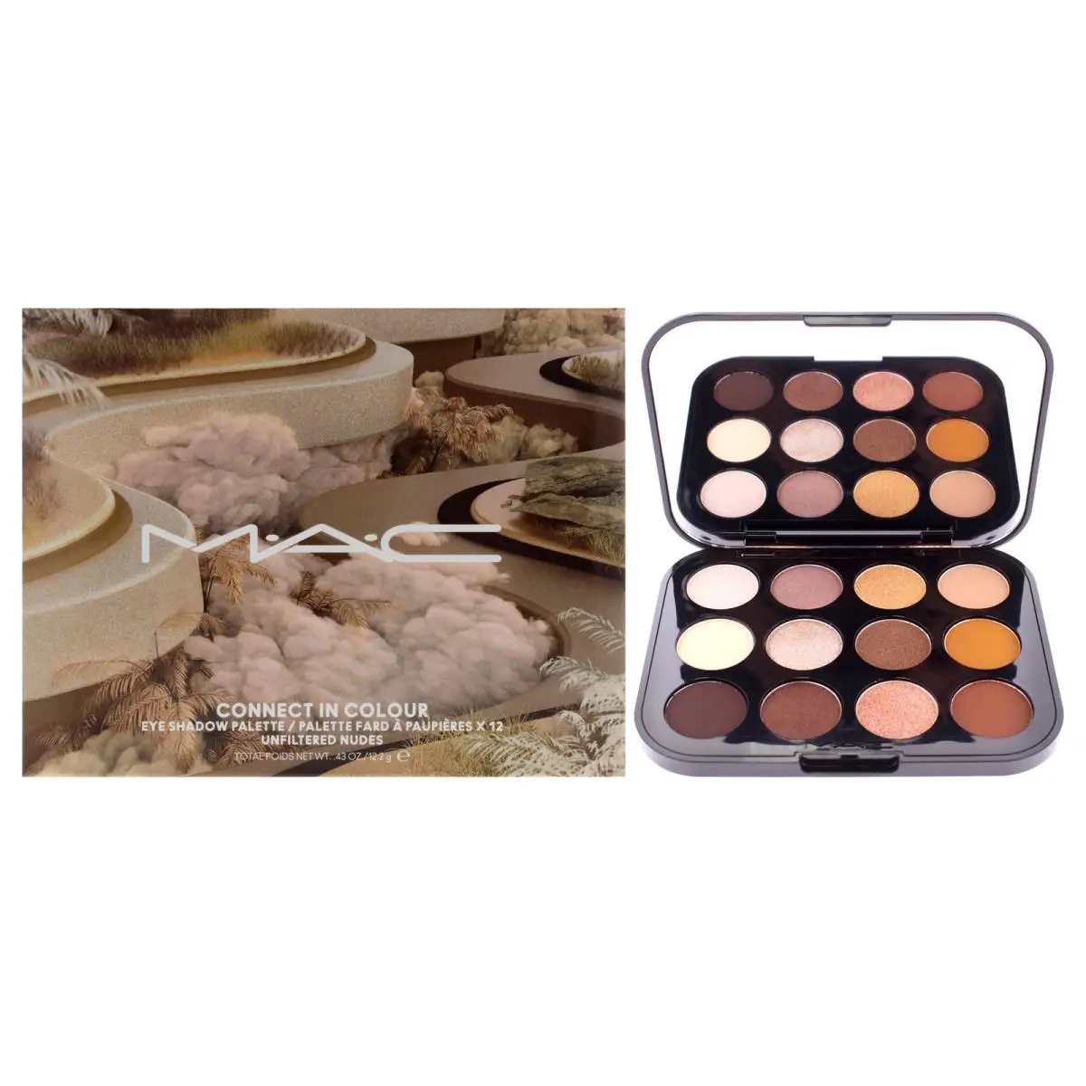3 Pack Connect In Colour Eye Shadow Unfiltered Nudes by Mac For Women - 0.43 oz by MAC Cosmetics