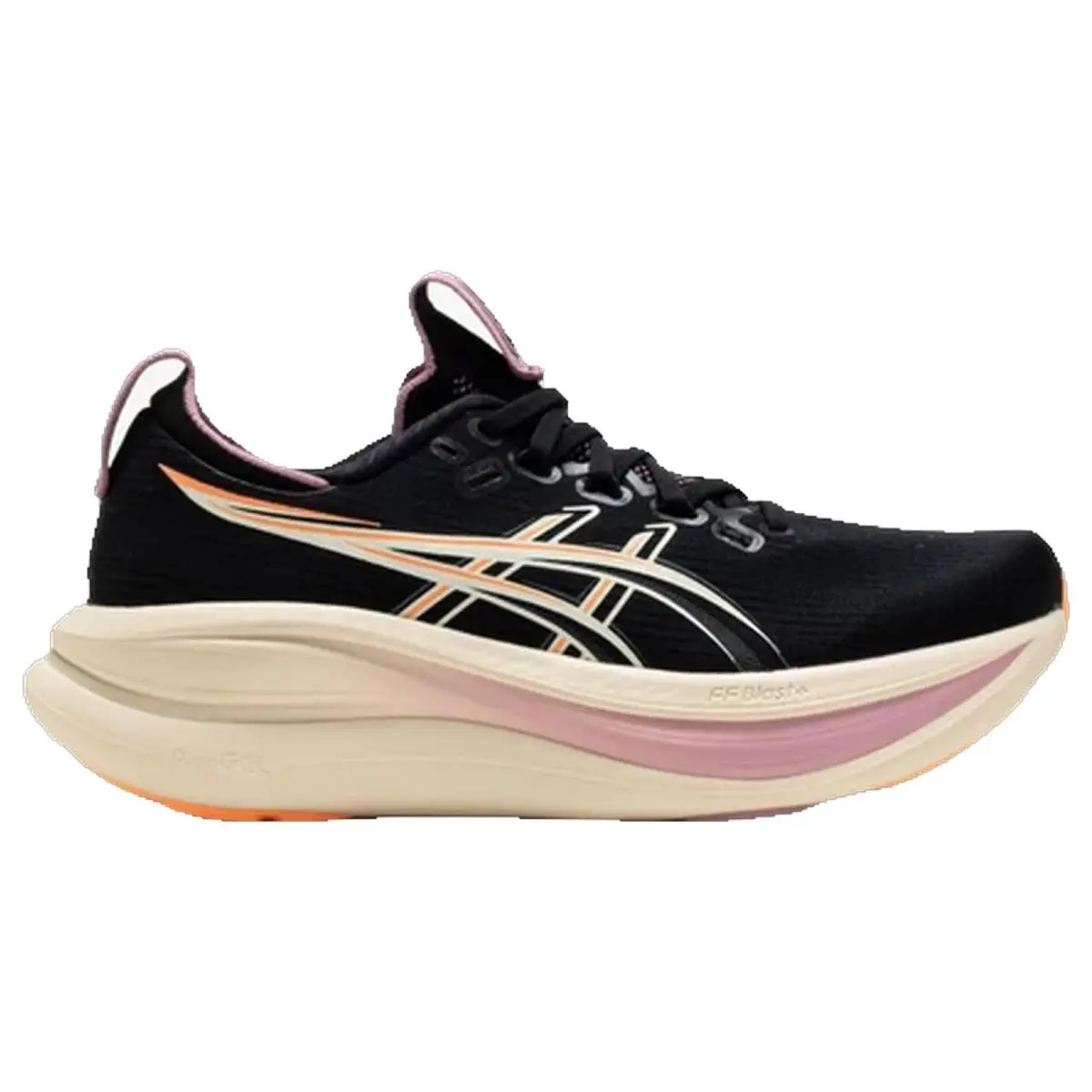 Asics shoes - Gel Nimbus 28 - Gel Nimbus - 1012B899004 - Black/Taro Purple 6
