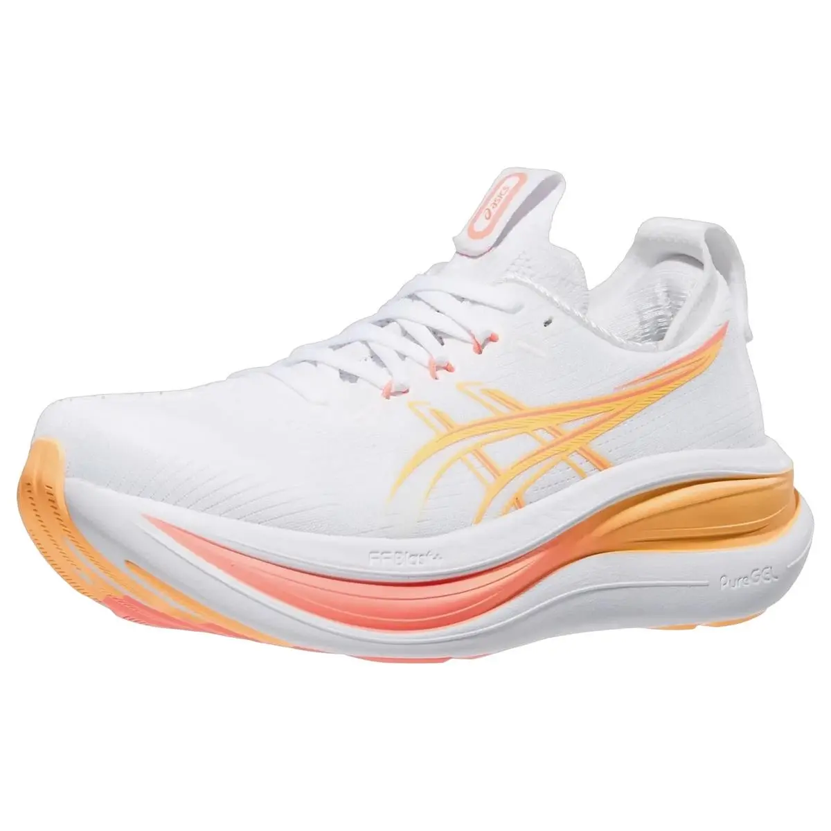 Asics shoes - Gel Nimbus 28 - Gel Nimbus - 1012B899102 - White/Sun Coral 0