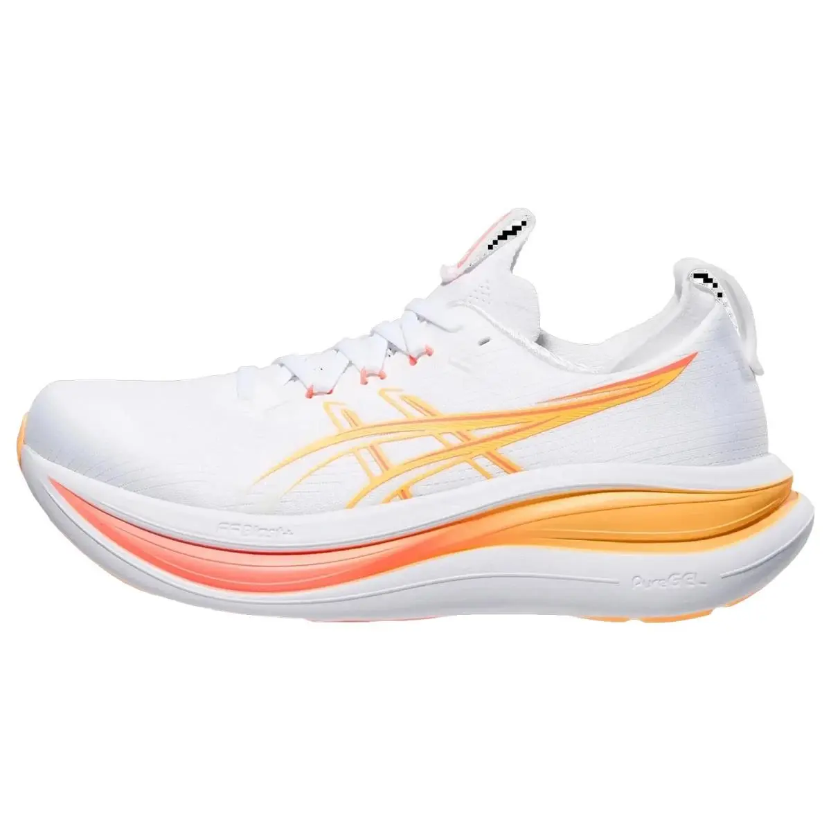Asics shoes - Gel Nimbus 28 - Gel Nimbus - 1012B899102 - White/Sun Coral 5