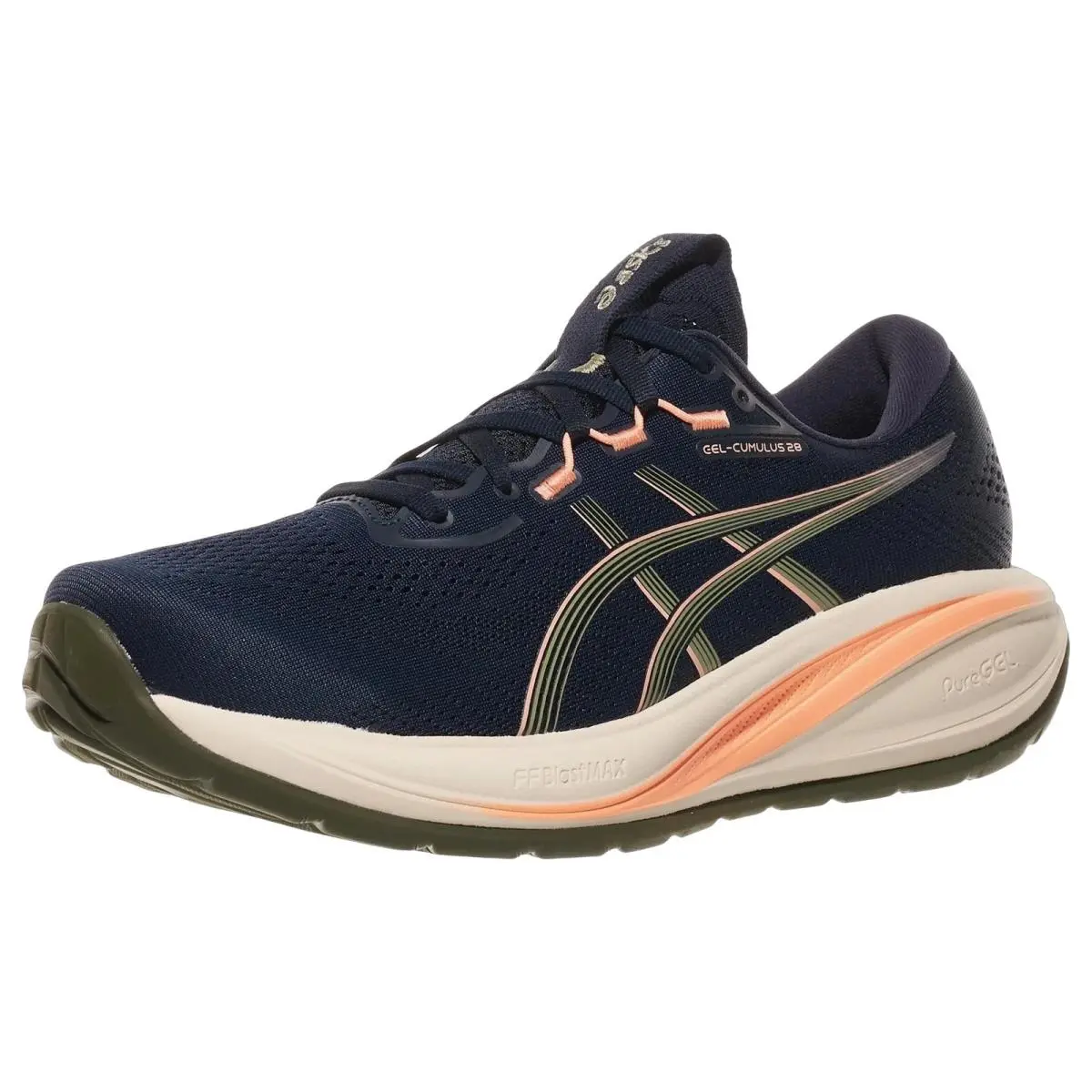 Asics shoes - Gel Cumulus 28 - Gel Cumulus - 1011C143404 - Midnight/Khaki Green 0