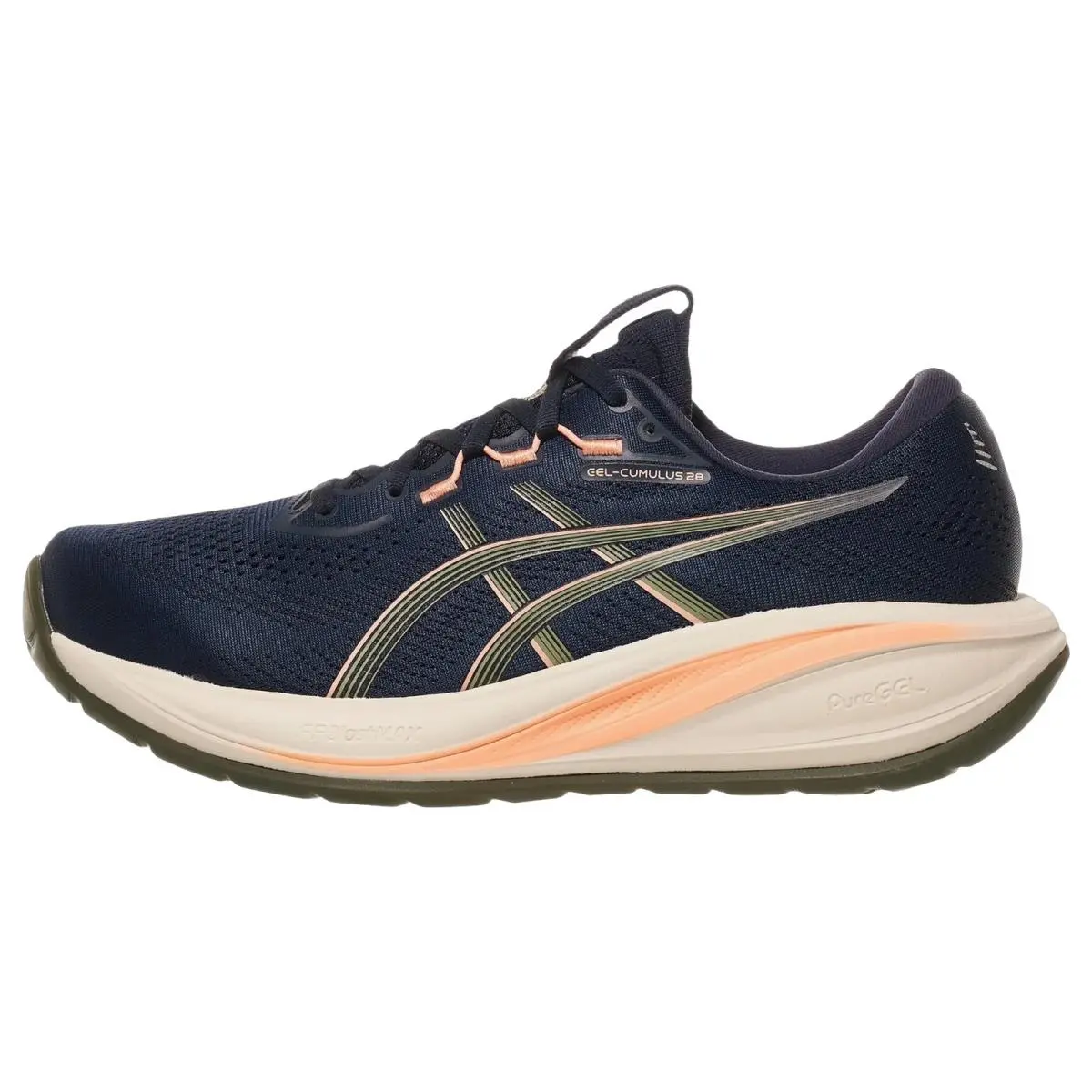 Asics shoes - Gel Cumulus 28 - Gel Cumulus - 1011C143404 - Midnight/Khaki Green 5