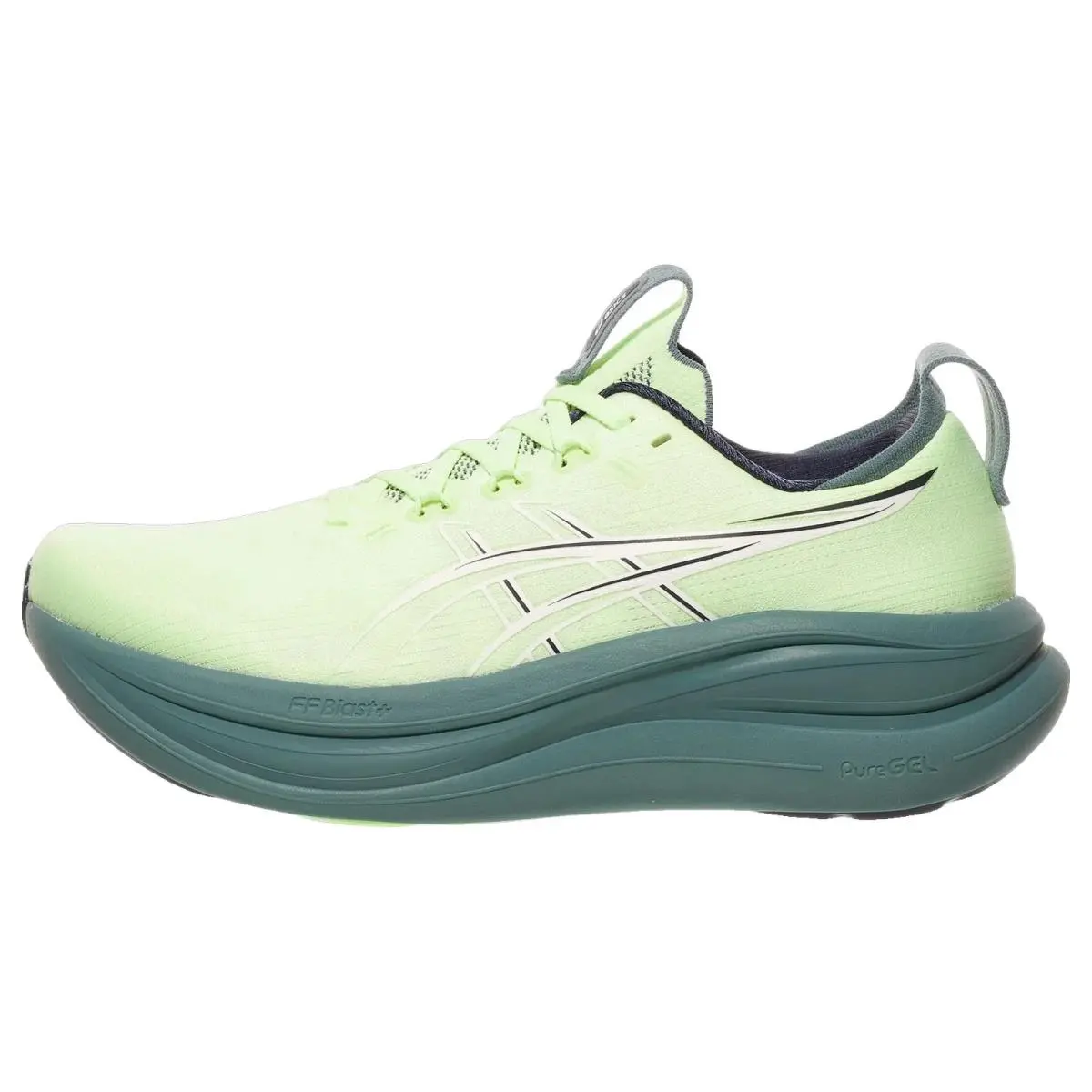 Asics shoes - Gel Nimbus 28 - Gel Nimbus - 1011C127750 - Yellow/Foggy Teal 5