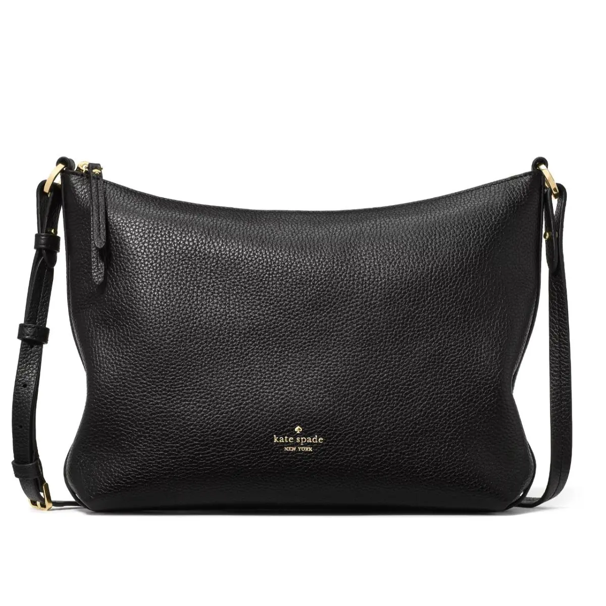 New Kate Spade Lenox Large Crossbody Bag Pebble Leather Black