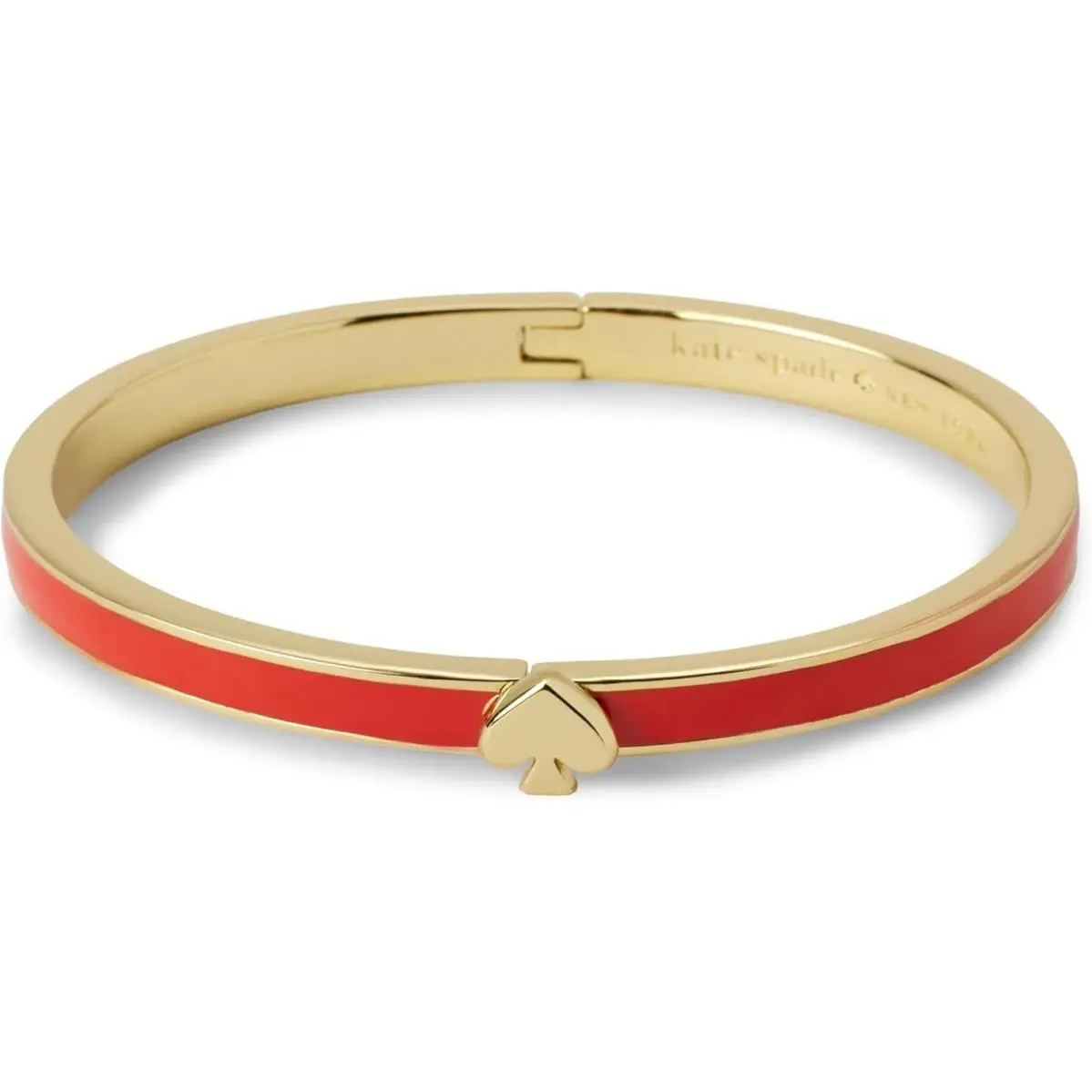 Kate Spade New York Womens Everyday Spade Thin Enamel Bangle