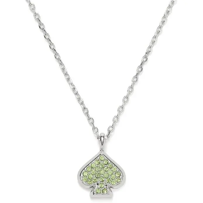 Kate Spade New York Womens Everyday Spade Pave Mini Pendant