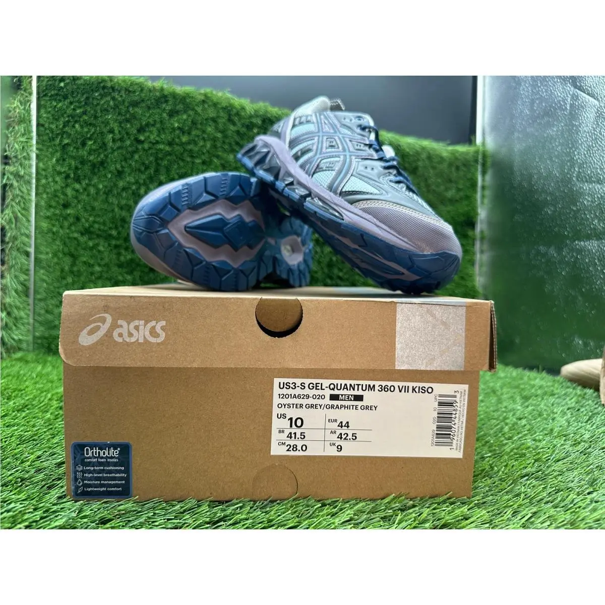 Asics shoes - Asics US3-S Gel-Quantum 360 VII Kiso 1201A629-020 - 1201A629-020 - Gray 11