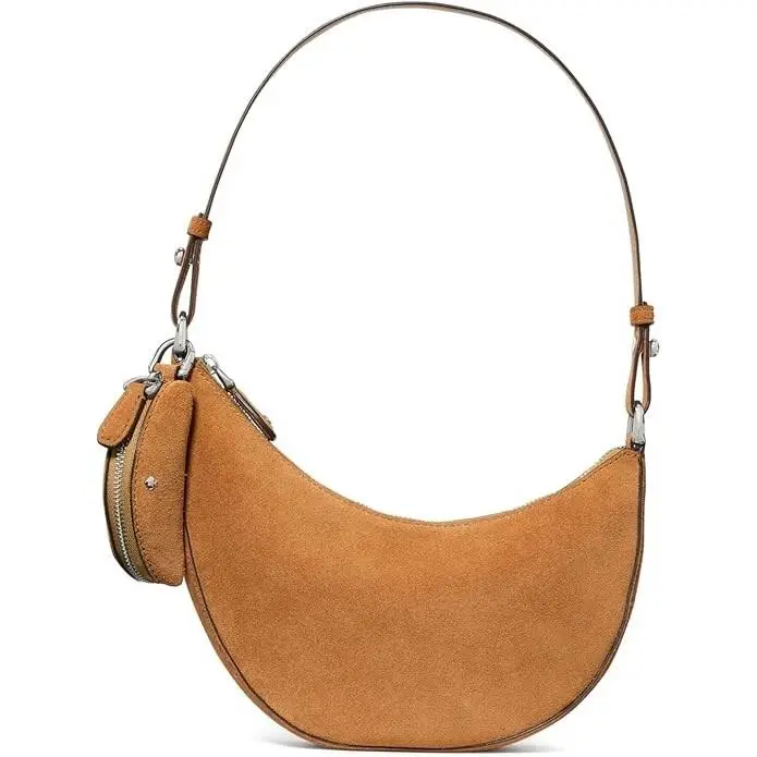 Kate Spade New York Duo Suede Mini Shoulder Bag - Garden Soil Suede