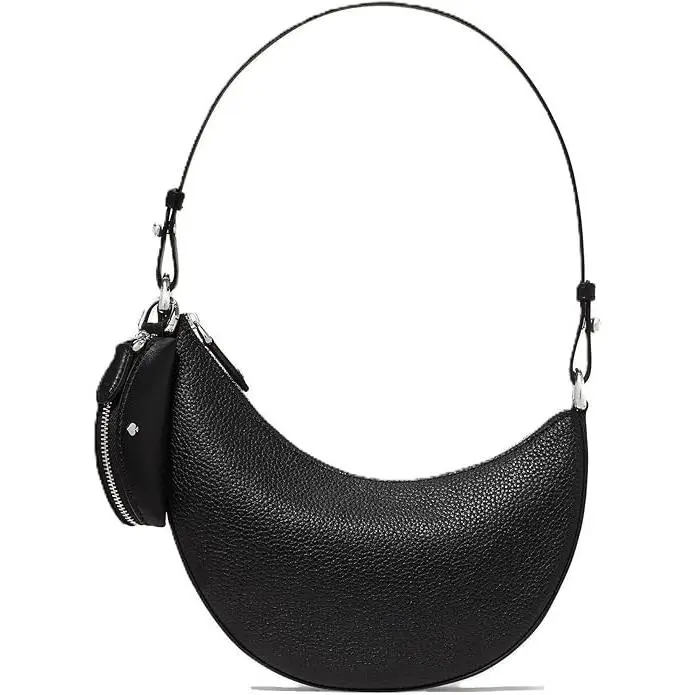New York Duo Suede Mini Shoulder Bag - Black/silver by Kate Spade