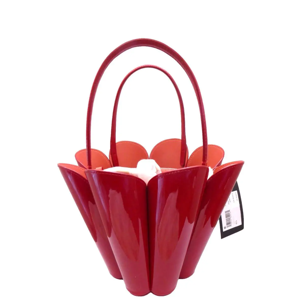 New York Spade Flower Bucket Bag Patent Leather Top Handle Crossbody by Kate Spade