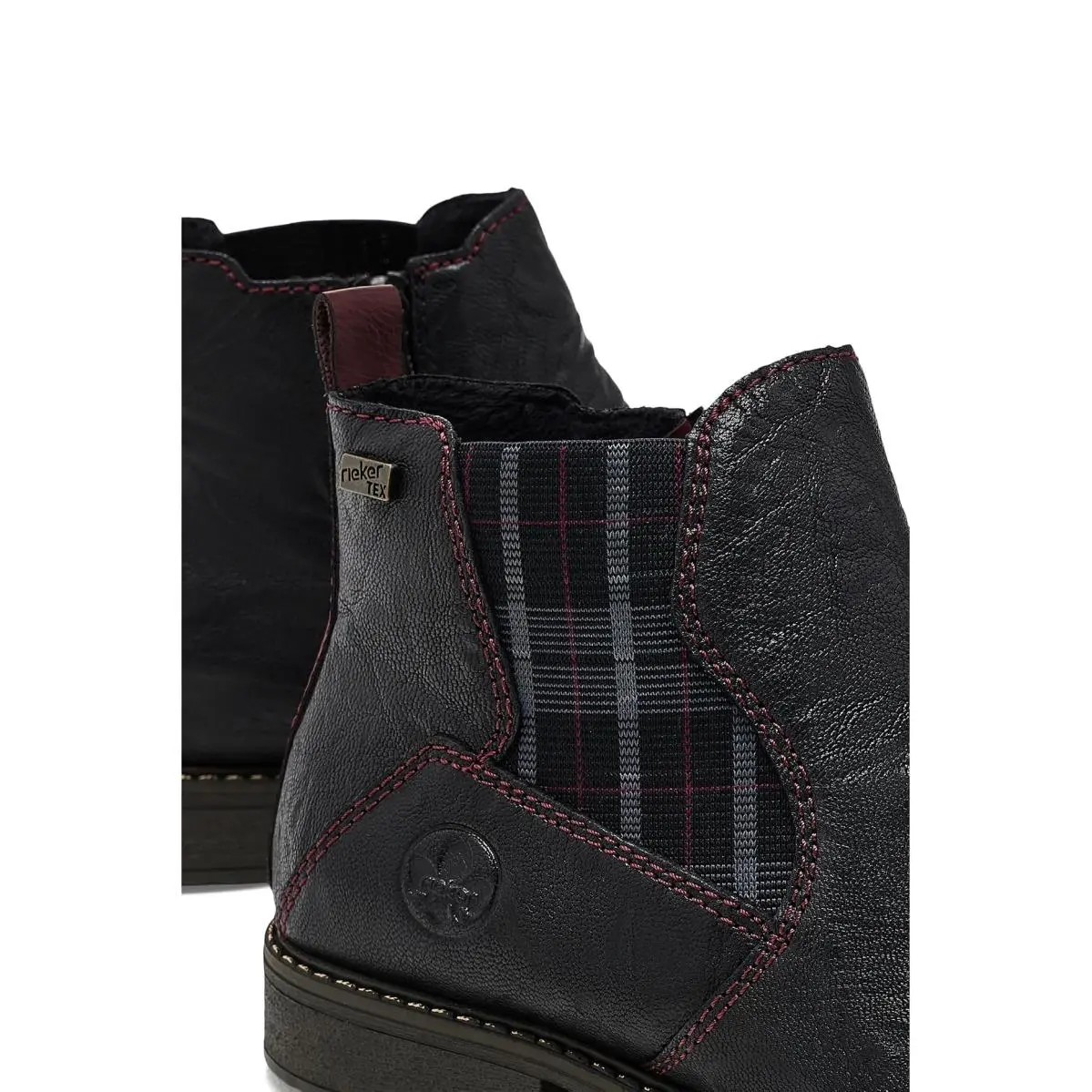 Rieker shoes - Schwarz/Wine 4