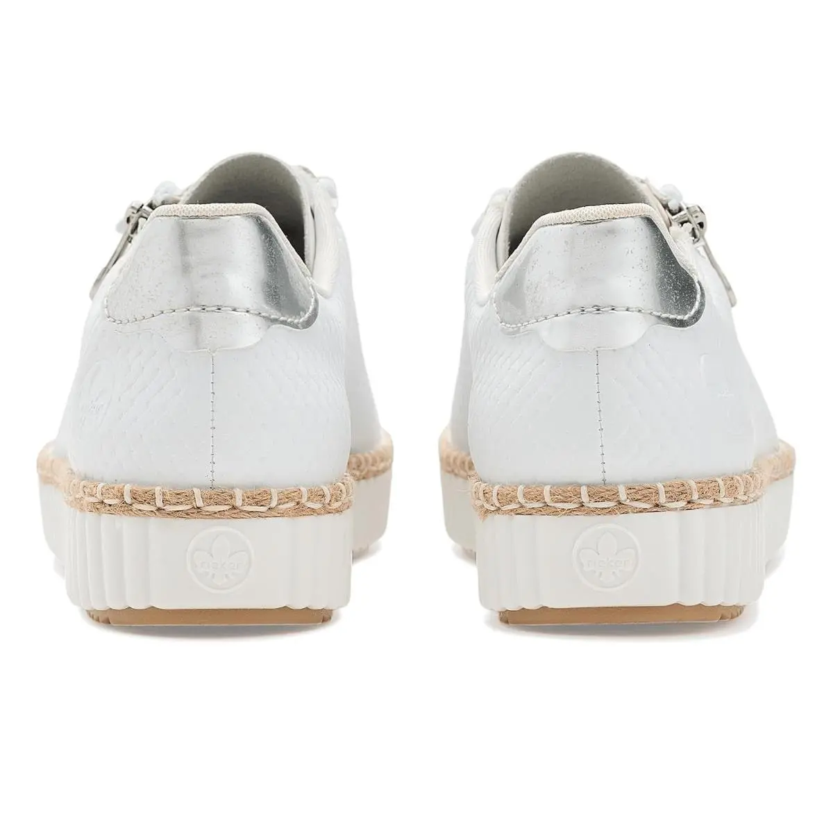 Rieker shoes - Sportweiss/Argento/Weiss 5