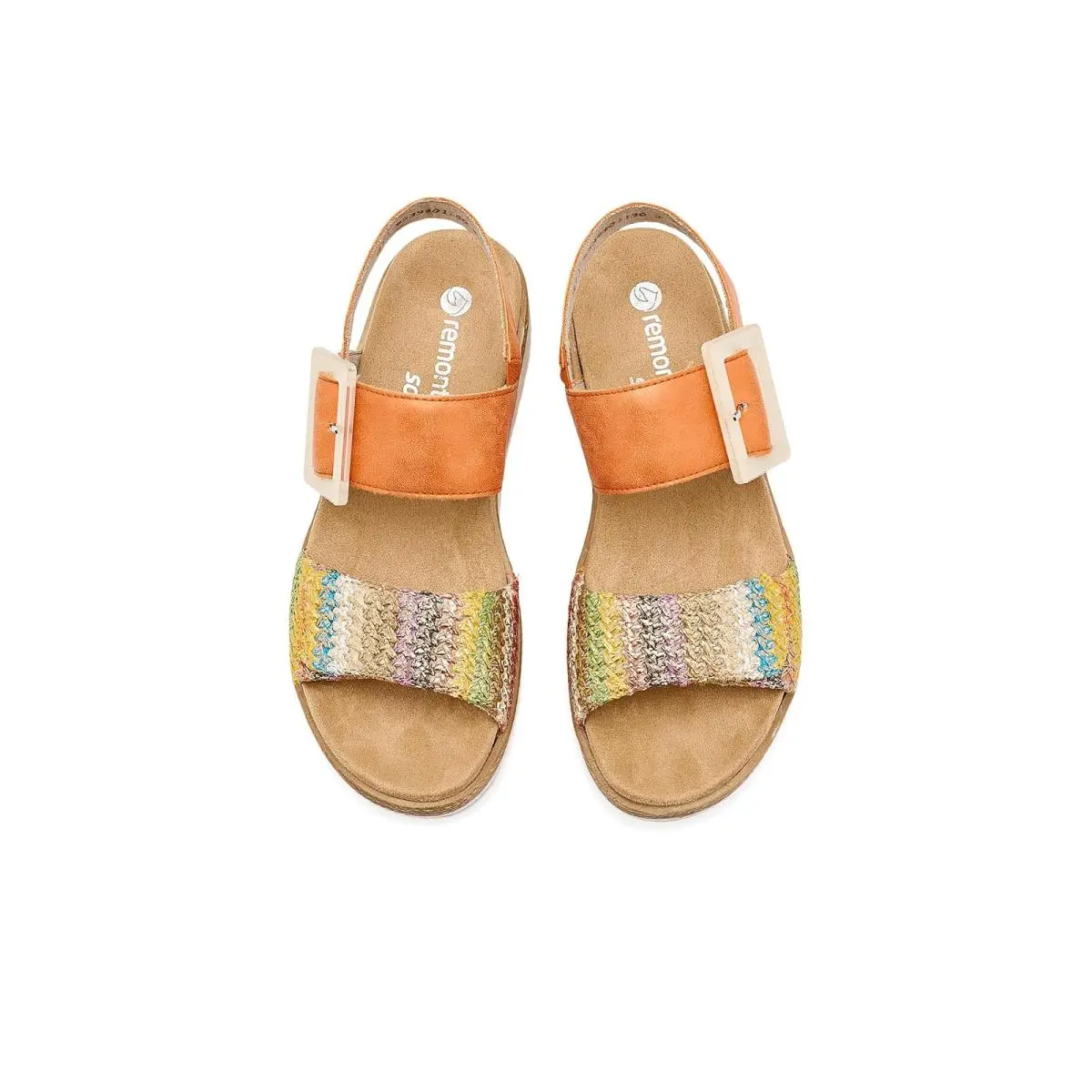 Rieker shoes - Gold Multi/Orange 0