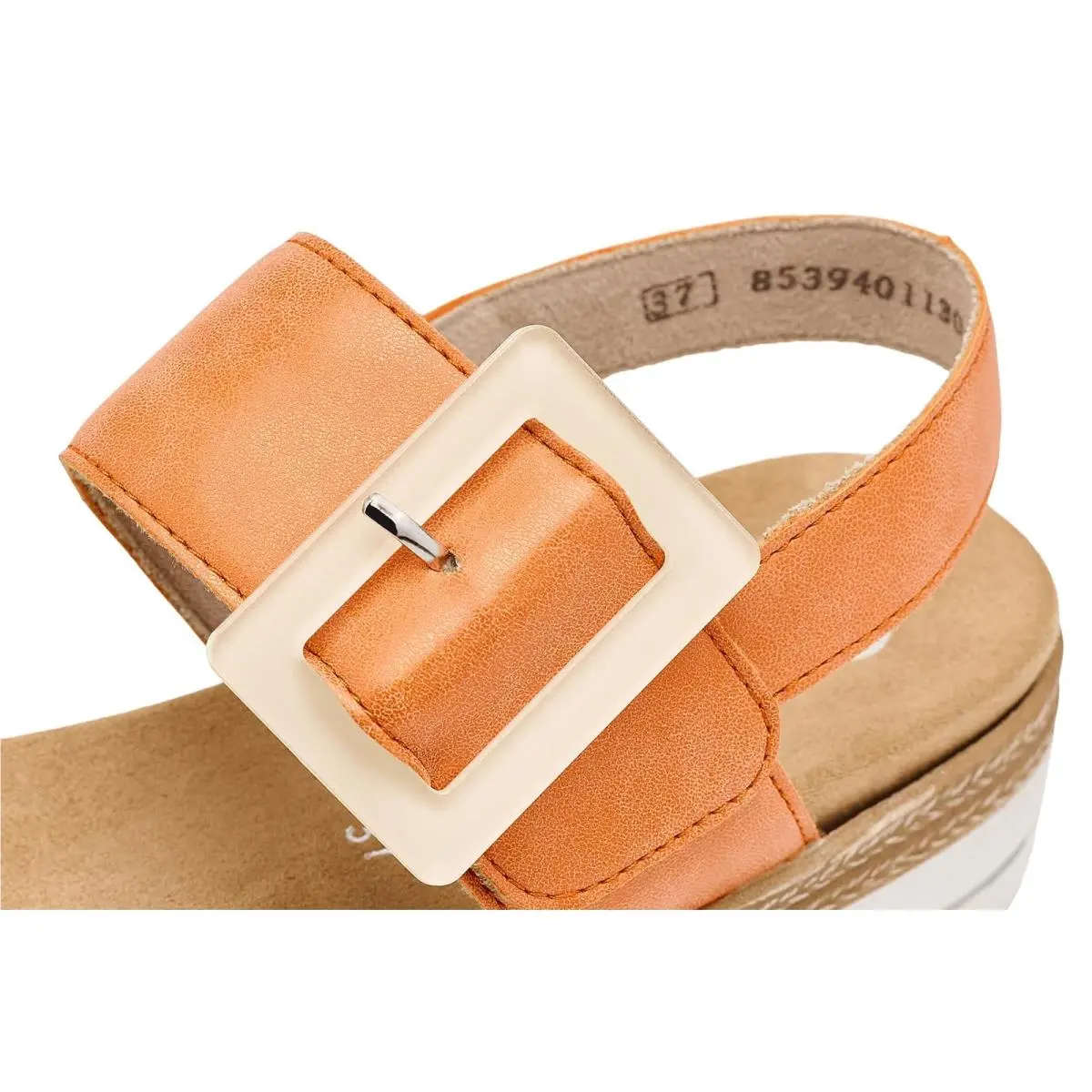 Rieker shoes - Gold Multi/Orange 4