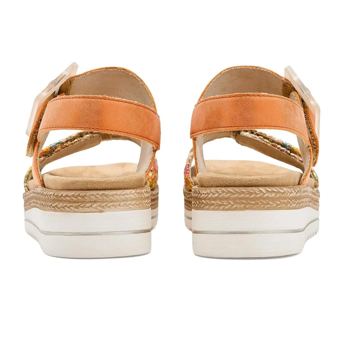 Rieker shoes - Gold Multi/Orange 12