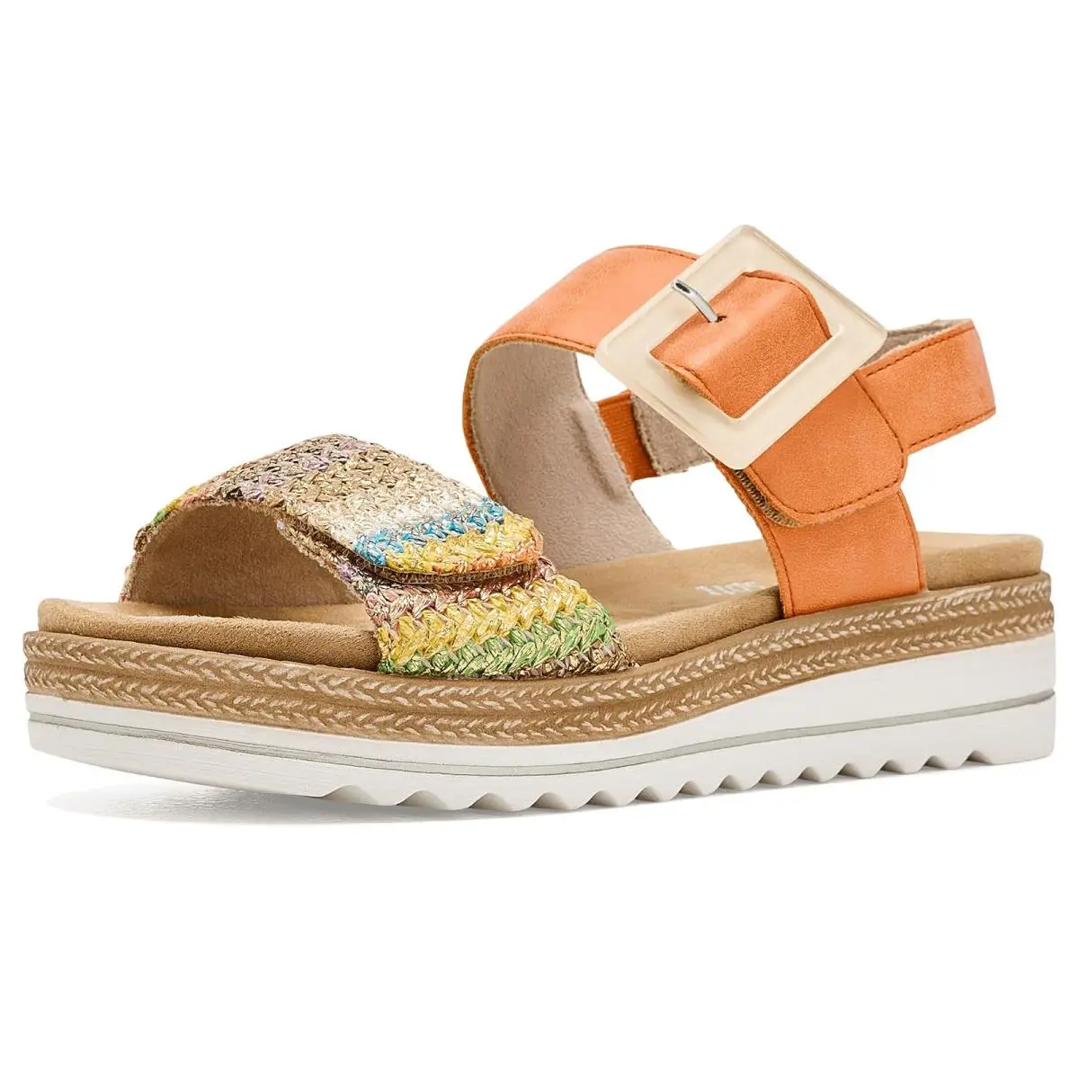 Rieker shoes - Gold Multi/Orange 6