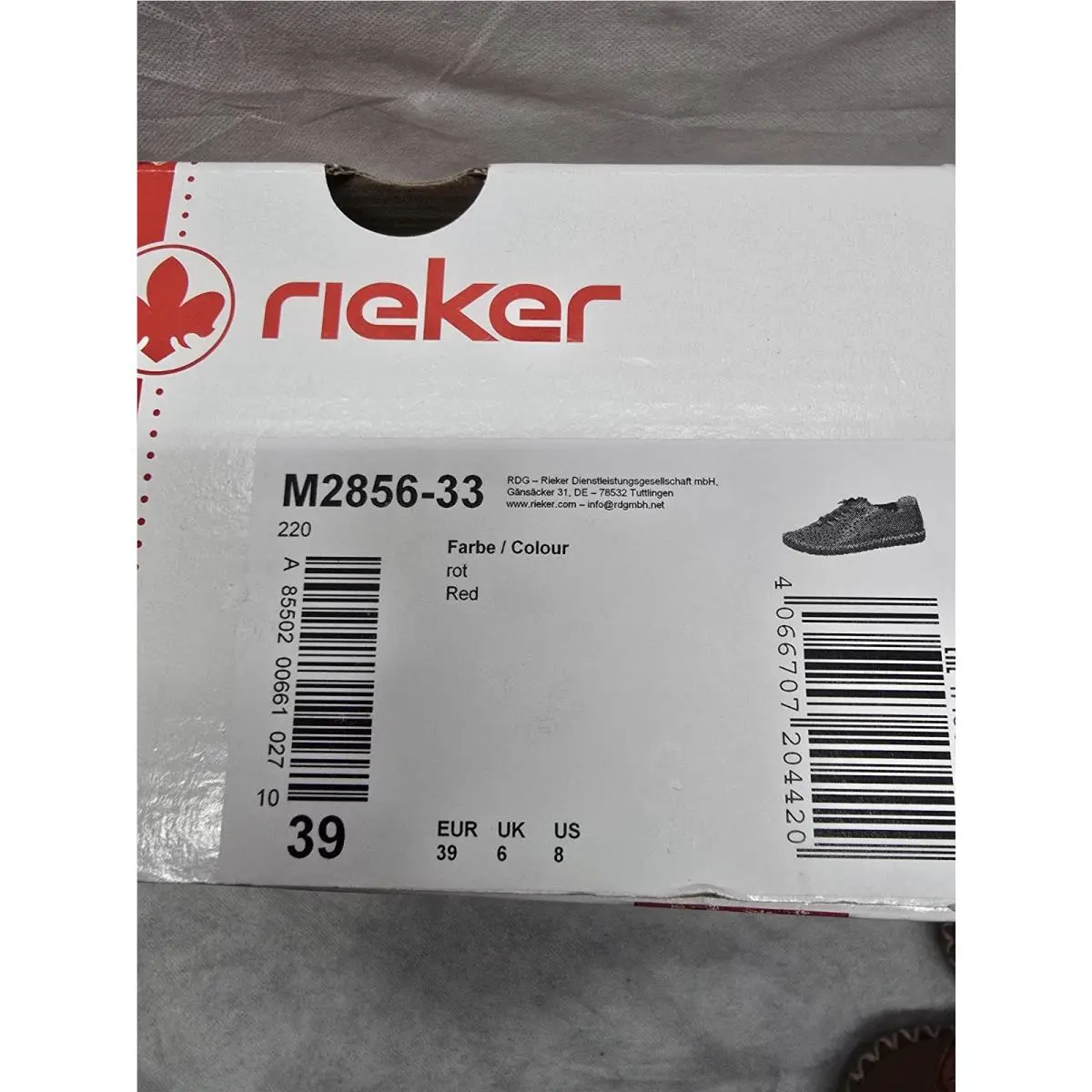 Rieker shoes - Rieker Antistress Guste M2856-33 - Antistress Guste - Red 5