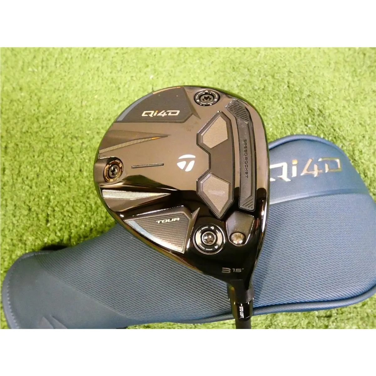 Taylormade Qi4D Tour 15 3 Wood Hzrdus Black 5G 80g 6.0 Stiff Graphite w HC