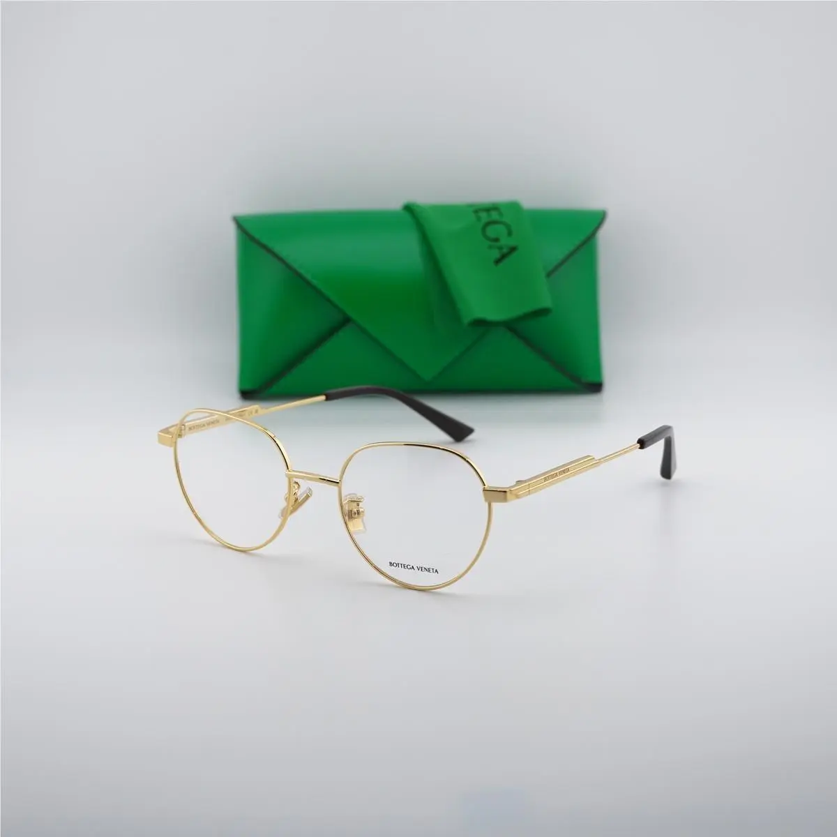 BV1239O 002 Gold 51mm Eyeglasses by Bottega Veneta