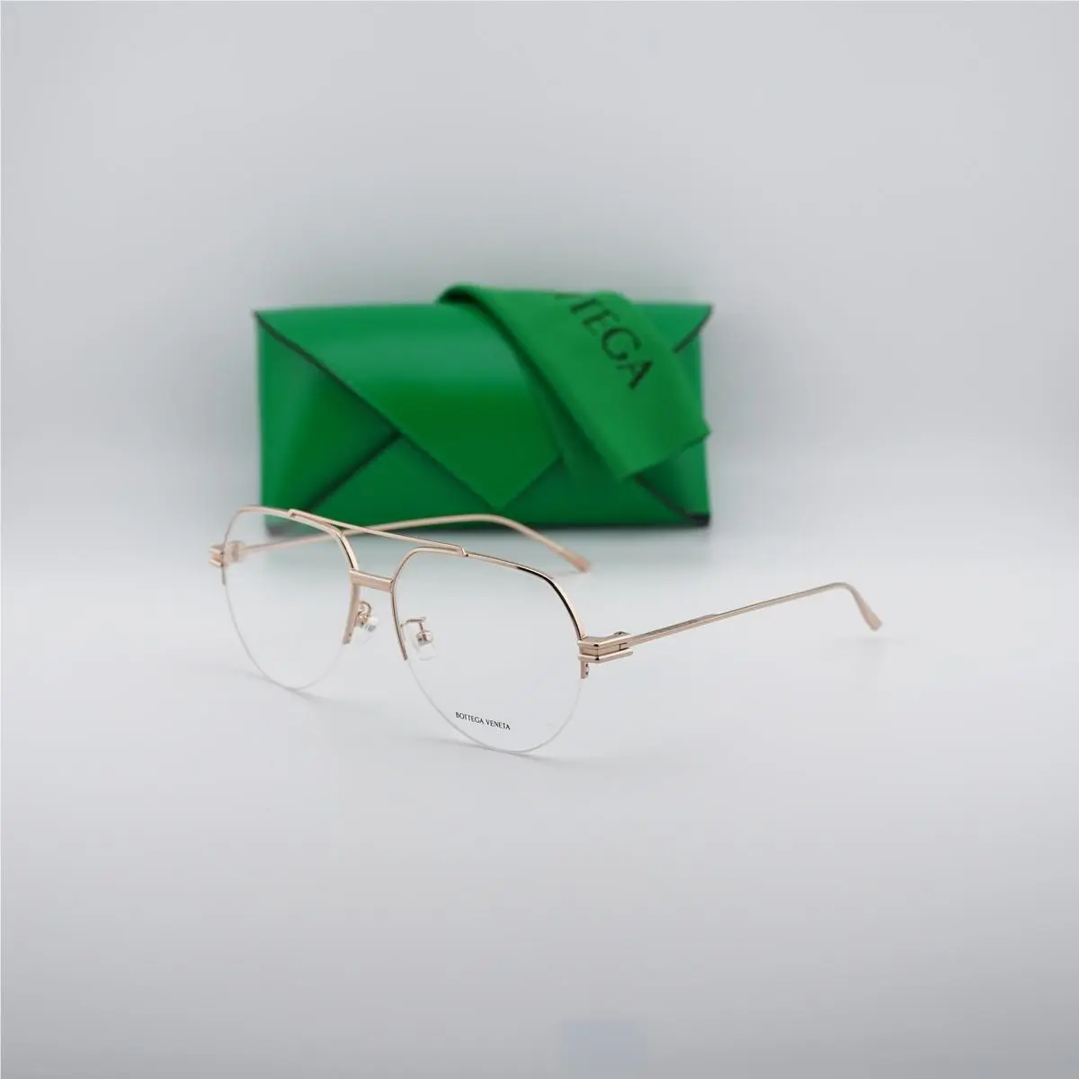 BV1050O 001 Gold 57mm Eyeglasses by Bottega Veneta