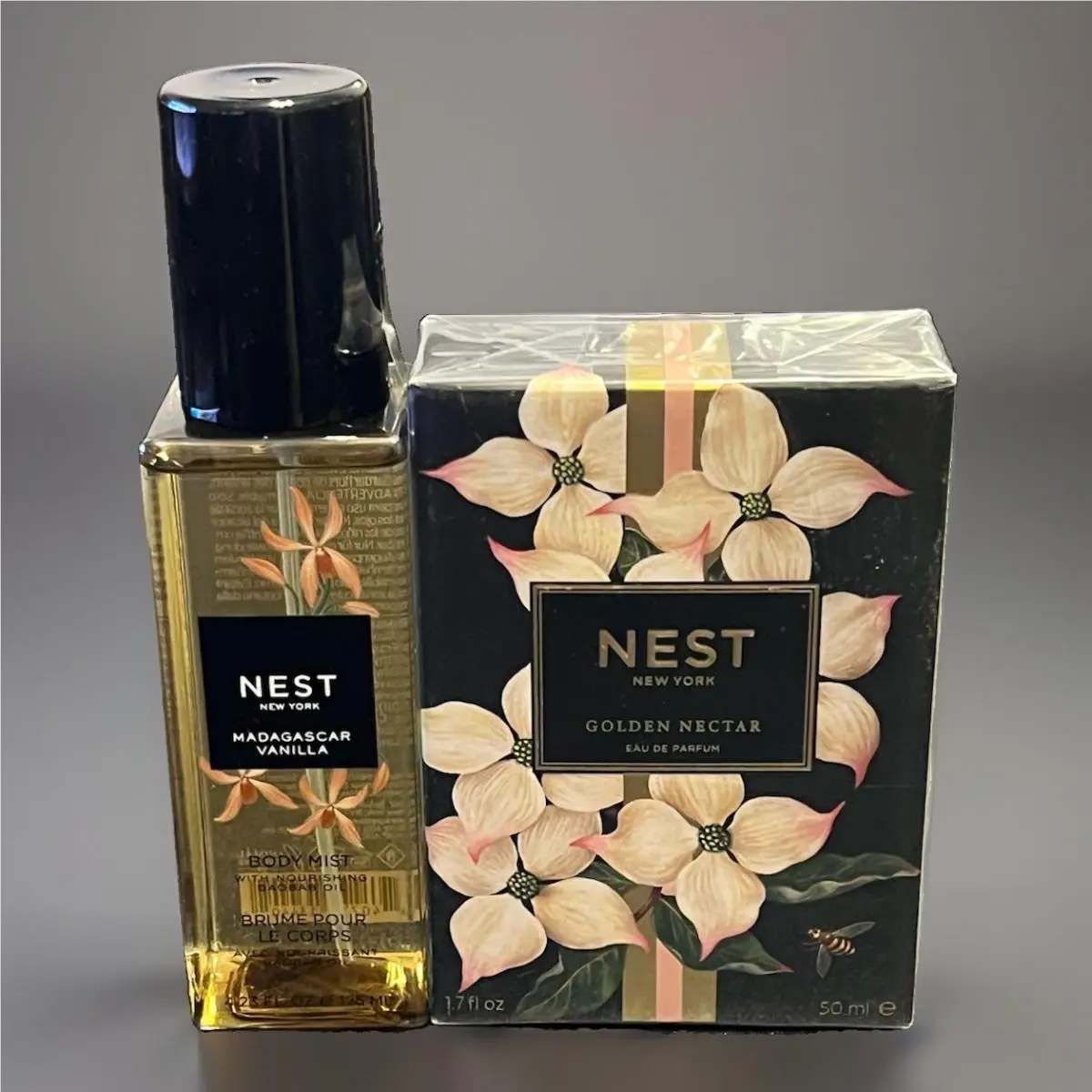 Nest New York Golden Nectar Eau de Parfum 1.7oz + Body Spray Madagascar Vanilla by NEST New York
