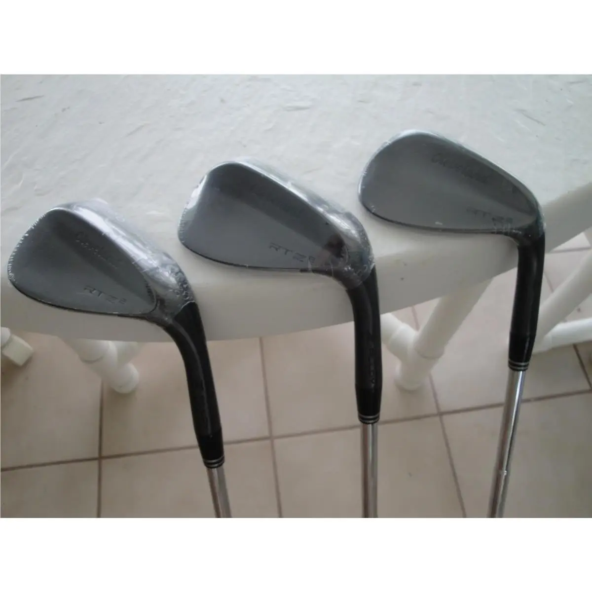 Cleveland Rtz Black Satin Wedge Set 50-10 54-08 60.08 Steel DG 606