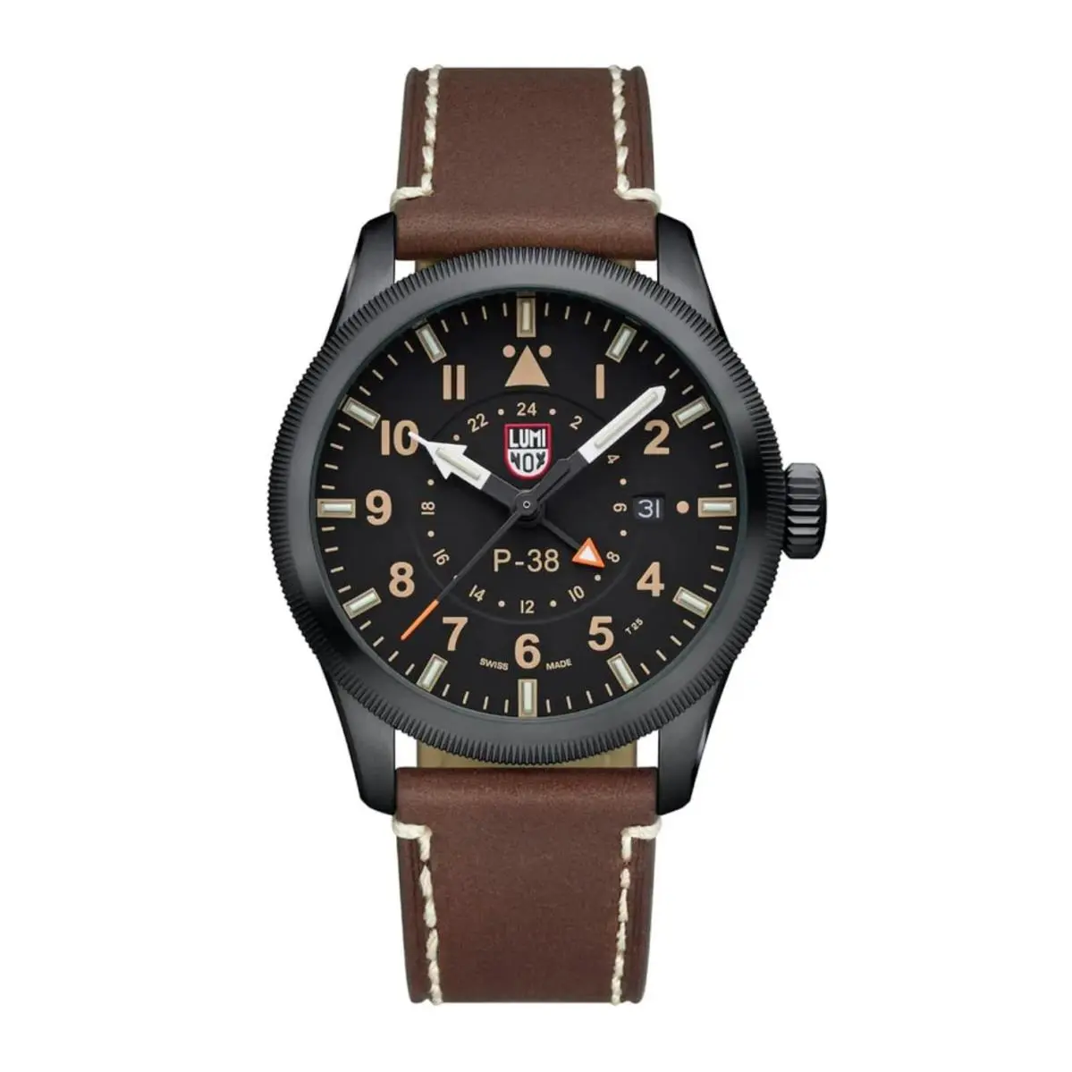 P-38 Lightning Gmt Swiss Made Men`s Watch 42mm XA.9526 Sapphire Crystal by Luminox