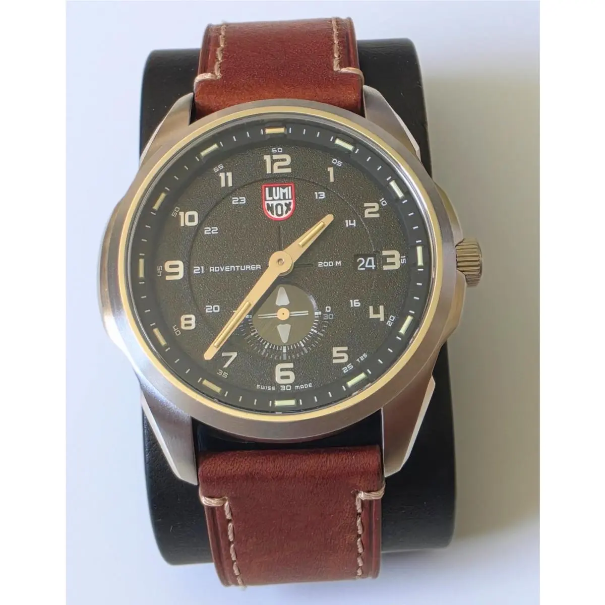 Men`s Atacama Adventurer Black Dial Sapphire Crystal Field Watch by Luminox