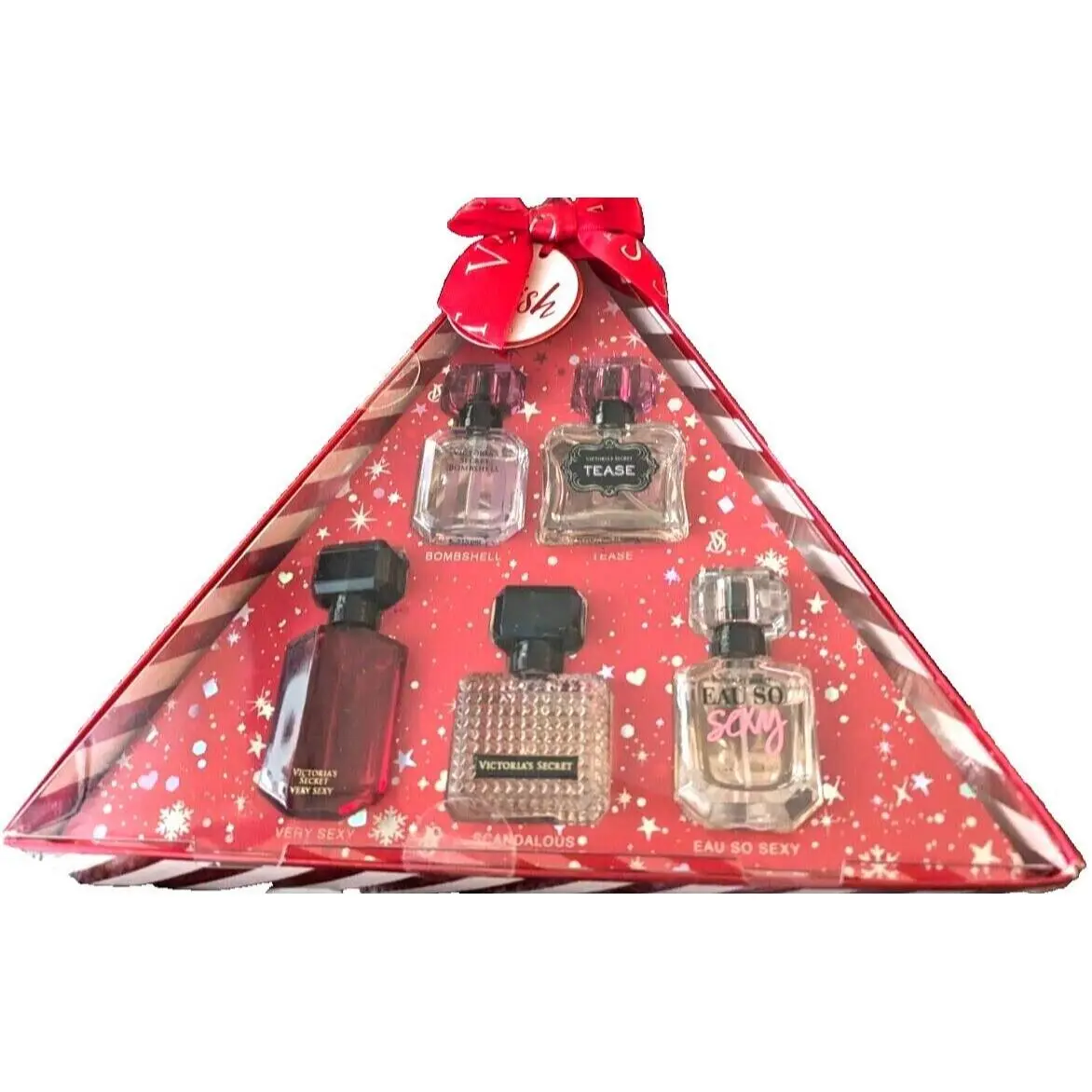 Victoria`s Secret Triangle with 5 Small Bottles Perfume