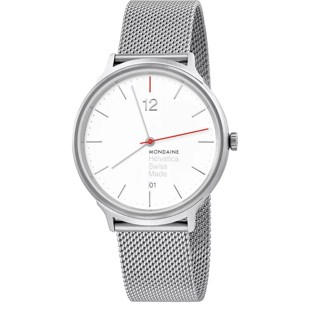 MH1.L2212.SM Mens Helvetica No1 Spiekermann Edition Watch by Mondaine