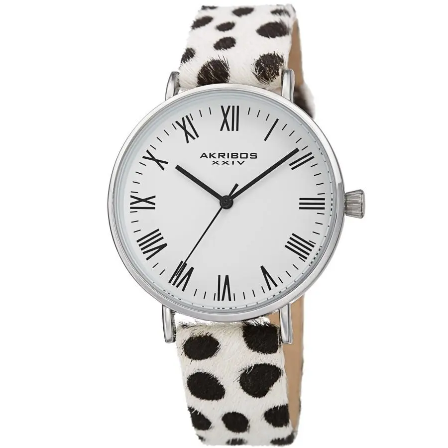 Akribos Xxiv Quartz White Dial Ladies Watch AK1080SS by Akribos XXIV