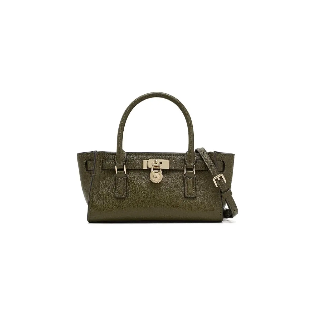 Kors Hamilton Moderne Extra Small East West Satchel Crossbody - Loden, Exterior: Multicolor