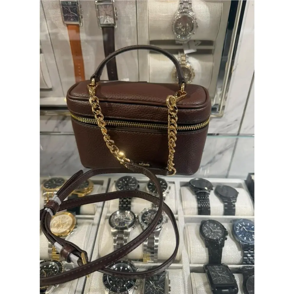 Vivi Small Handbag Purse Vanity Adjustable Crossbody Bag Shoulder Nutmeg by Michael Kors