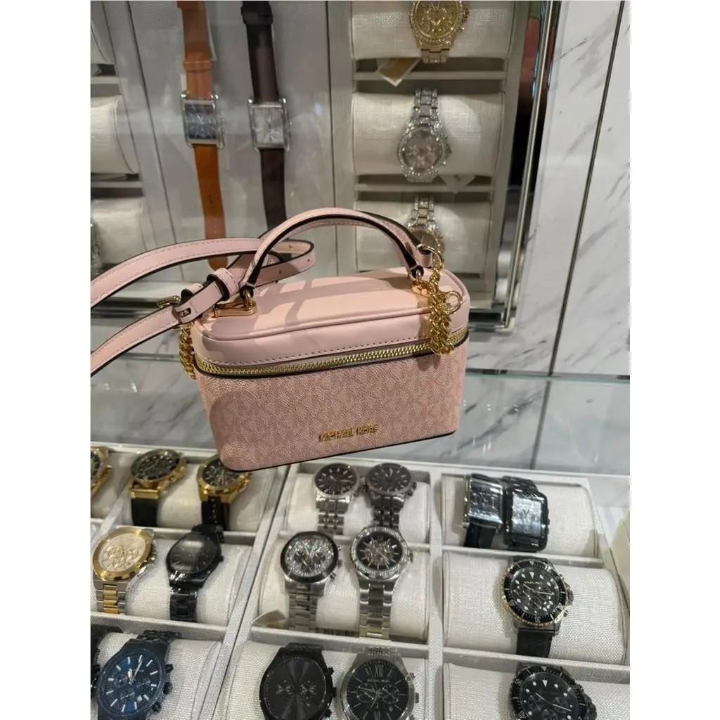 Vivi Small Handbag Purse Vanity Adjustable Crossbody Bag Shoulder Powder Blush by Michael Kors