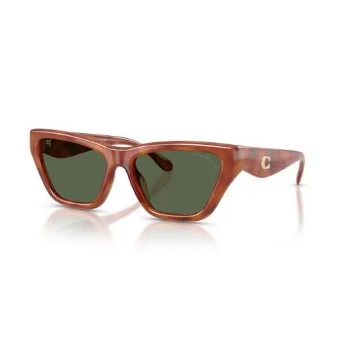 Women`s 56mm Caramel Tortoise Polarized Sunglasses HC8449U-57749A-56 by Coach