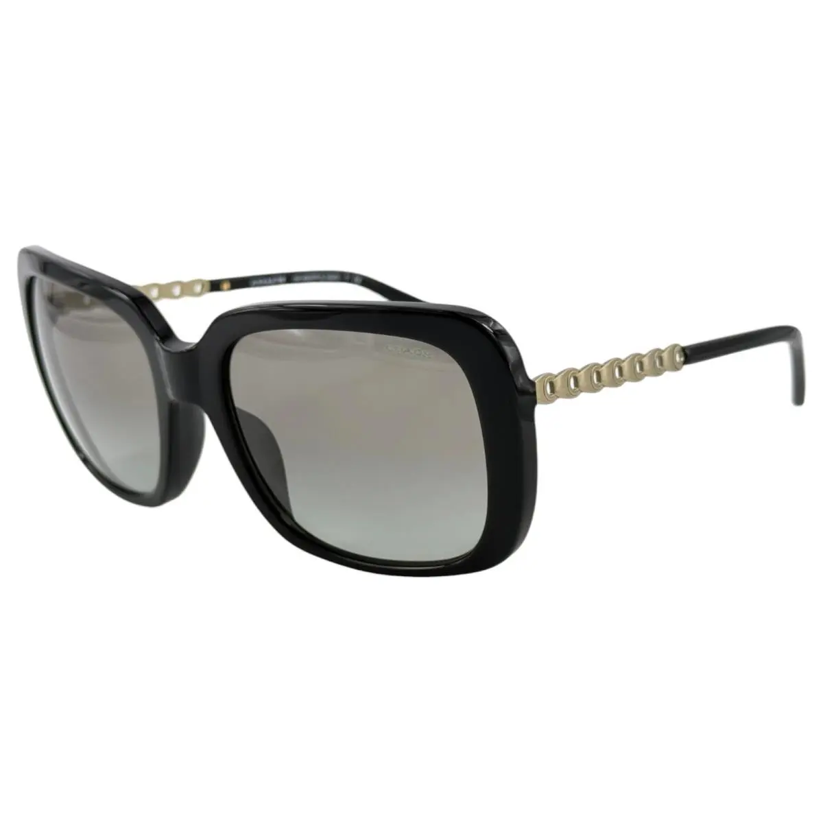 HC8237F L1027 Womens Plastic Sunglass 500211 Black 57-20 Univ Fit w Case by Coach