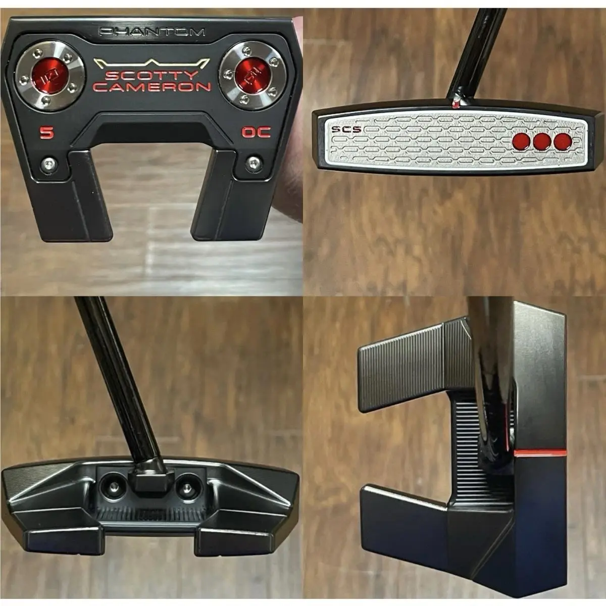 Scotty Cameron 2026 Phantom 5 OC Putter - - Xtreme Dark Finish - Red
